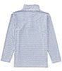 Class Club Big Boys Long Sleeve Synthetic Stripe 1/4 Zip Pullover, Color:Indigo - Image 2