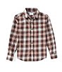 Color:Rust - Image 1 - Big Boys 8-20 Plaid Flannel Long Sleeve Button Down Shirt
