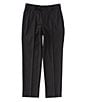 Color:Black - Image 1 - Big Boys 8-20 Flat Front Dress Pants