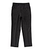 Color:Black - Image 2 - Big Boys 8-20 Flat Front Dress Pants