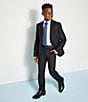 Class Club Big Boys 8-20 Flat Front Dress Pants, Color:Black - Image 4