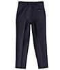 Color:Navy - Image 2 - Big Boys 8-20 Flat Front Dress Pants