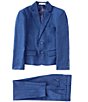 Color:French Blue - Image 2 - Big Boys 8-20 Sharkskin Dress Jacket