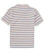 Color:Pink - Image 2 - Big Boys 8-20 Short Sleeve Jersey Striped Polo Shirt