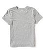 Color:Grey Heather - Image 1 - Big Boys 8-20 Short Sleeve Solid Crew Neck T-Shirt