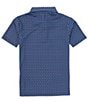 Color:Navy - Image 2 - Big Boys 8-20 Short Sleeve Synthetic Baseball Bat Print Polo Shirt