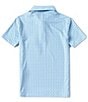 Color:Blue - Image 2 - Big Boys 8-20 Short Sleeve Synthetic Swordfish Print Polo Shirt