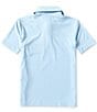 Class Club Big Boys Short Sleeve Micro Turtle Print Synthetic Polo Shirt, Color:Blue - Image 2