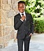 Class Club Big Boys 8-20 Solid Dress Jacket, Color:Black - Image 4