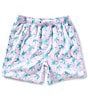 Class Club Big Boys Turtle Print Swim Trunks, Color:Pink - Image 1