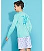 Class Club Big Boys Turtle Print Swim Trunks, Color:Pink - Image 3