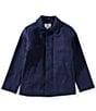 Class Club Big Boys Faux Wool Car Coat, Color:Navy - Image 1