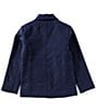 Class Club Big Boys Faux Wool Car Coat, Color:Navy - Image 2
