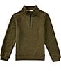 Class Club Big Boys Long Sleeve Quarter Zip Slub Pullover - Image 3