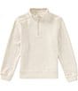Class Club Big Boys Long Sleeve Quarter Zip Slub Pullover - Image 1