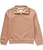 Class Club Big Boys Quarter Slub-Knit Pullover, Color:Camel - Image 1