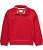 Class Club Big Boys Quarter Slub-Knit Pullover, Color:Red - Image 1