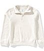 Class Club Big Boys Quarter Zip Slub Pullover, Color:Ivory - Image 1