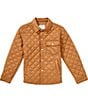 Class Club Big Boys Quilted Shacket, Color:Khaki - Image 1