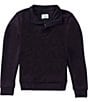 Class Club Big Boys Soft Touch Quarter Zip Long Sleeve Pullover Sweatshirt - Image 1
