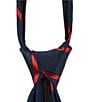 Color:Red - Image 2 - Boys 14#double; Bias Stripe Zipper Tie
