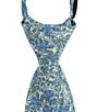 Class Club Boys 14#double; Floral Zipper Tie, Color:Blue - Image 1