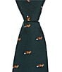 Class Club Boys 14#double; Fox Jacquard Tie, Color:Green - Image 1