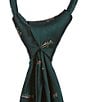 Class Club Boys 14#double; Jacquard Trout Zipper Tie, Color:Green - Image 2