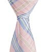 Color:Pink - Image 1 - Boys 14#double; Plaid Zipper Tie