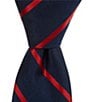 Color:Red - Image 1 - Boys 50#double; Bias Stripe Tie