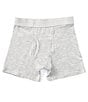 Class Club Boys Solid Modal Boxer Briefs, Color:Grey Heather - Image 1