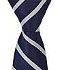 Class Club Boys Diagonal Stripe 14#double; Zipper Tie - Image 1
