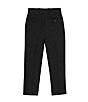 Color:Black - Image 2 - Big Boys 8-20 Flat-Front Dress Pants