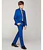 Color:French Blue - Image 3 - Big Boys 8-20 Modern Fit French Blue Blazer