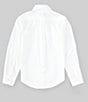 Color:White - Image 2 - Big Boys 8-20 Non-Iron Long-Sleeve Oxford Button-Front Shirt