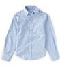 Color:Blue - Image 1 - Big Boys 8-20 Long Sleeve Oxford Shirt