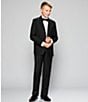 Color:Black - Image 2 - Boys Bow Tie & Suspenders Set