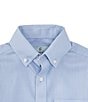 Color:Blue - Image 3 - Little Boys 2T-7 Long-Sleeve Non-Iron Micro Stripe Button-Front Shirt