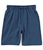 Color:China Blue - Image 1 - Kinetic Big Boys 8-20 Mini Grid Pull-On Shorts