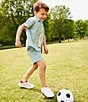 Class Club Little Boys Trout Print Synthetic Shorts, Color:Green - Image 3