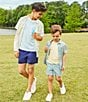 Class Club Little Boys Trout Print Synthetic Shorts, Color:Green - Image 5