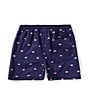 Class Club Little Boys American Flag Print Shorts, Color:Navy Flag - Image 2