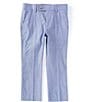 Color:Chambray - Image 1 - Little Boys 2T-7 Chambray Dress Pants