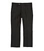 Color:Black - Image 1 - Little Boys 2T-7 Flat Front Dress Pants