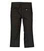 Color:Black - Image 2 - Little Boys 2T-7 Flat Front Dress Pants