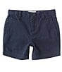 Color:Navy - Image 1 - Little Boys 2T-7 Flat Front Stretch Twill Shorts