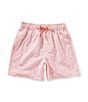 Class Club Little Boys 2T-7 Linear Fish Swim Trunks, Color:Orange - Image 1