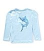 Class Club Little Boys 2T-7 Long Sleeve Rash Guard, Color:Blue - Image 1
