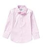 Color:Lilac - Image 1 - Little Boys 2T-7 Long Sleeve Solid Synthetic Dress Shirt