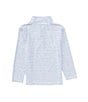 Color:Indigo - Image 2 - Little Boys 2T-7 Long Sleeve Synthetic Stripe 1/4 Zip Pullover